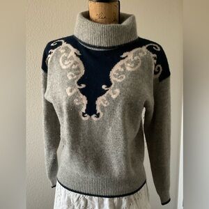Vintage Petite Ilustration Sweater Turtleneck